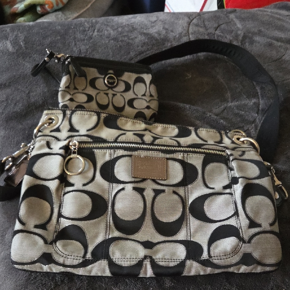 Coach Designer Women's Bag And Coin Purse